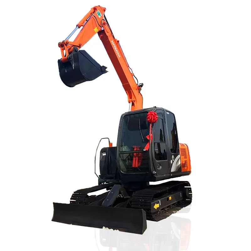 Японские импортные Подержанные экскаваторы Hitachi ZX70 Резиновые Гусеничные 7 тонн экскаватор Hitachi70 для продажи