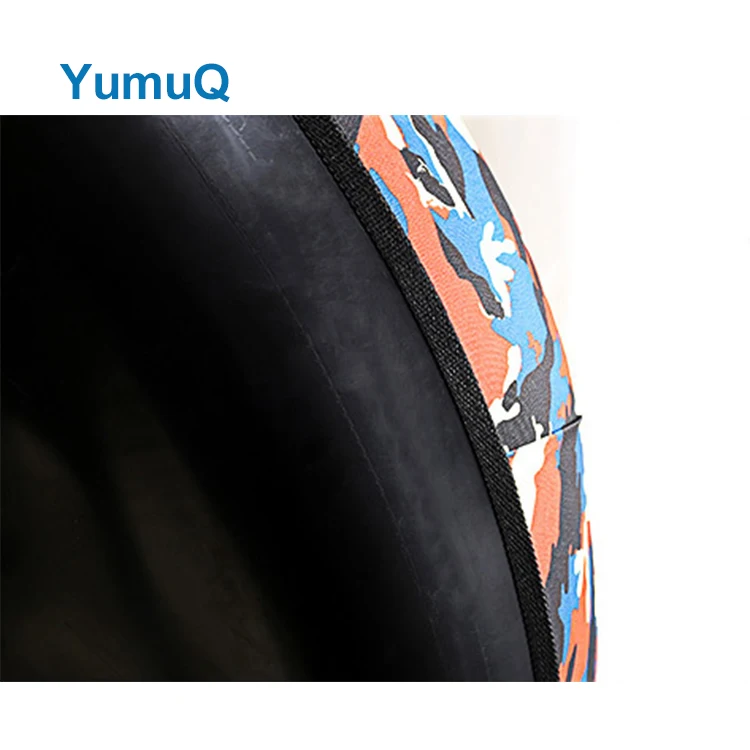 YumuQ 2 Person 100cm Inflatable Round  Plastic Doughnut Lands End Adult Snow Sled Tube For Winter Fun