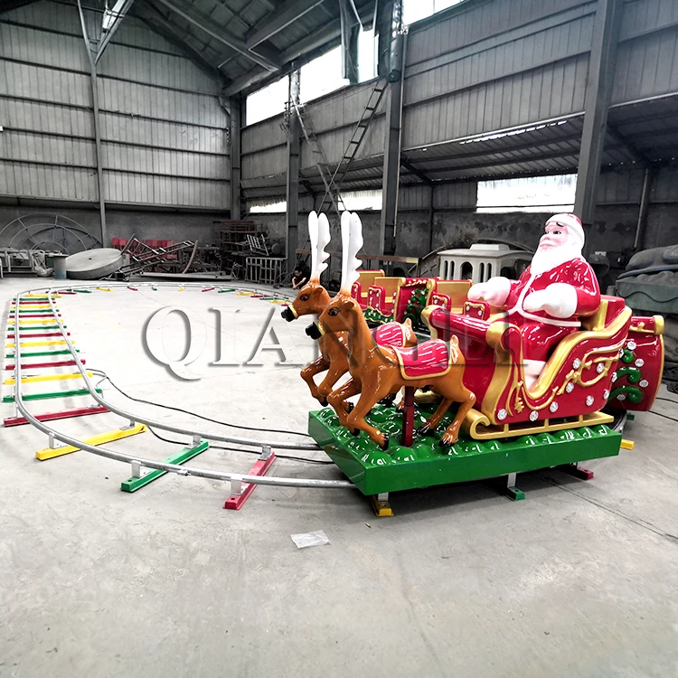 Amusement Park Rail Electric Tourist Train Tracks Shopping Mall Playground  Ride On Train With Track For Adults
