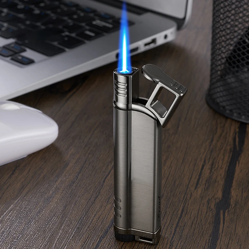 New Arrivals Single Flame Jet Lighter CUSTOM LOGO wholesale cheap price smoking sets windproof portable cigar cigarette lighters