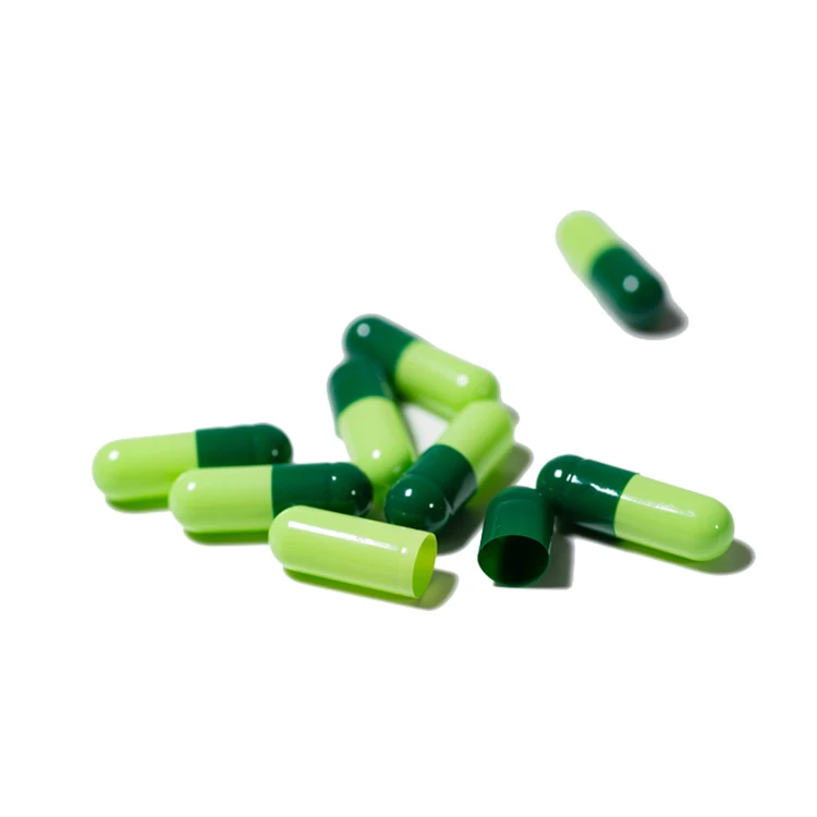 Wecaps Support Custom Green Gelatin Capsule Hard Empty Capsule Shell Drug Empty Capsule