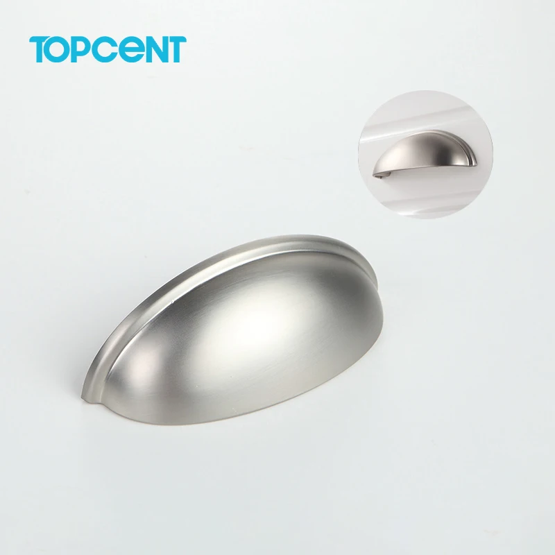 Topcent Retro Metal Kitchen Drawer Handle Furniture Cupboard Door Antique Shell Vintage Cabinet Cup Pull Handle