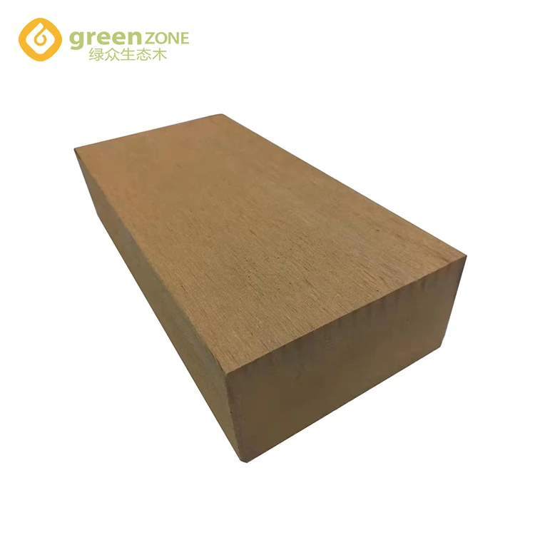 Rotproof solid batten terrace wooden dark gray wpc timber tube