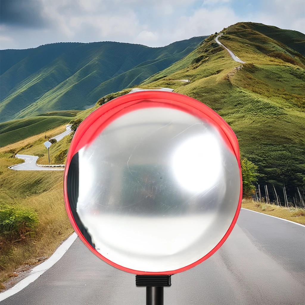 Outdoor Road Traffic Security Wide Angle Safety Convex Mirror 800mm Traffic Convex Mirror