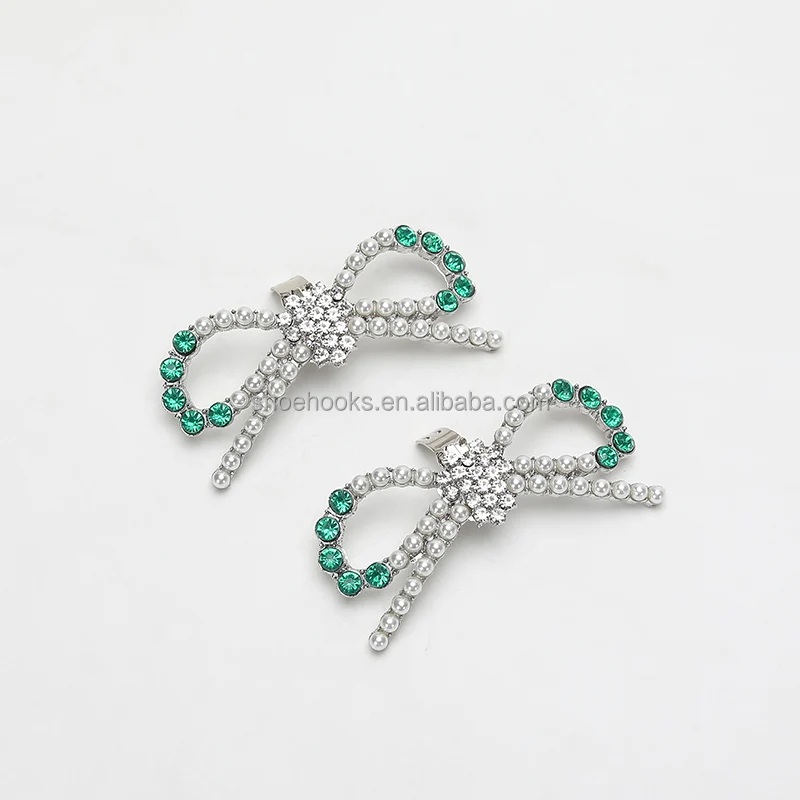 2024 New Style Pearl Metal Shoe Buckle For Women High Heels Sandal Upper Decor Removable Shoe brooch Clip Accessorie