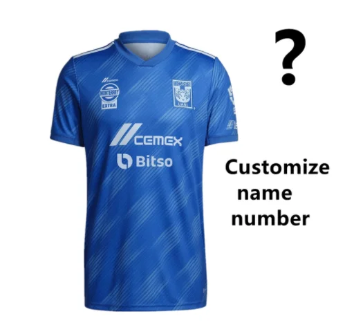 NEW Tigres UANL 2022-2023 Home Soccer Jersey Custom T-shirt Football Top Clothes Quick Dry