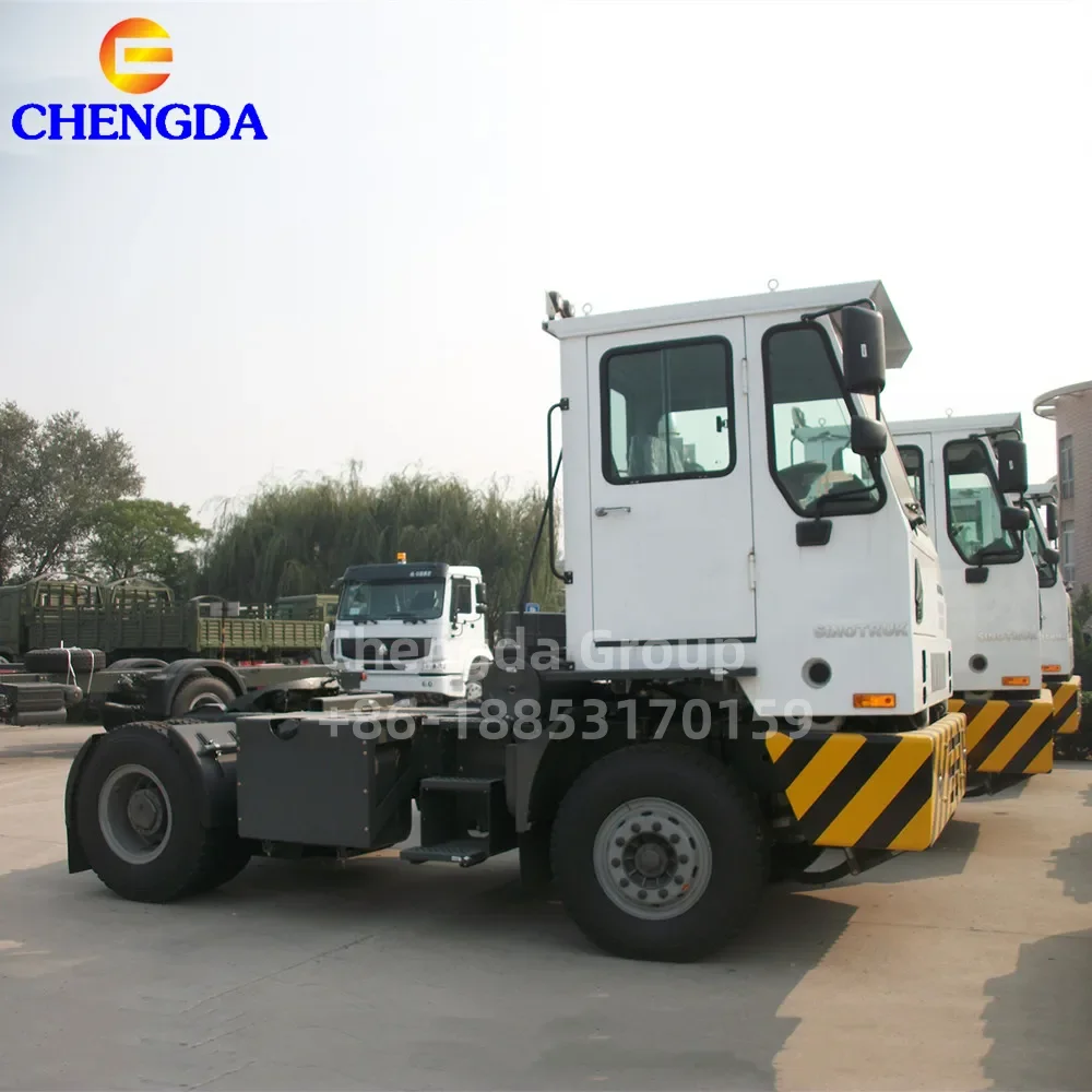 China New LHD RHD Diesel 6 Wheels Sinotruk Howo 4*2 4*4 Port Container Transport Terminal Tractor Truck Head Price For Sale