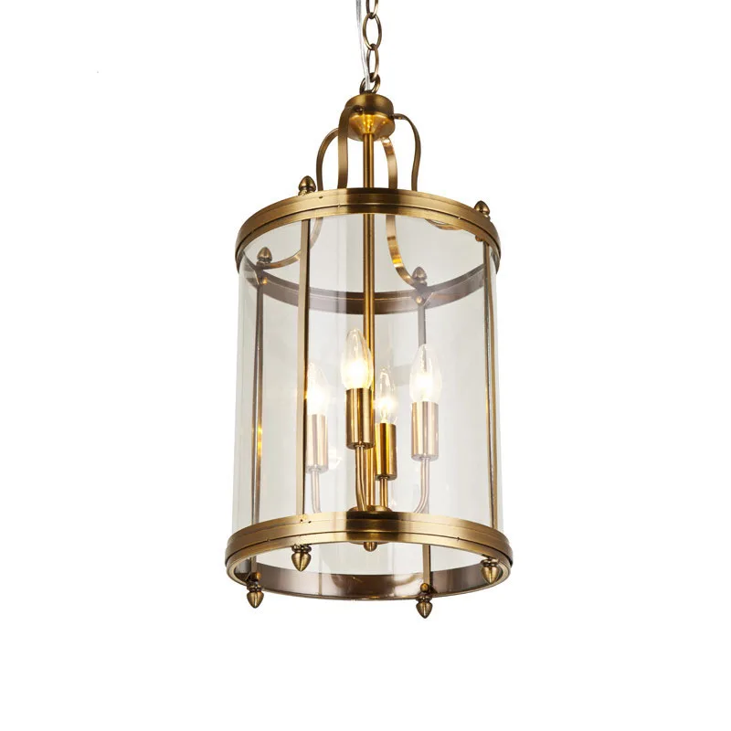 Unique Design Metal Iron Hanging Pendant Lamp Vintage Iron Material Bird Cage Brass Glass Industrial Light Pendant