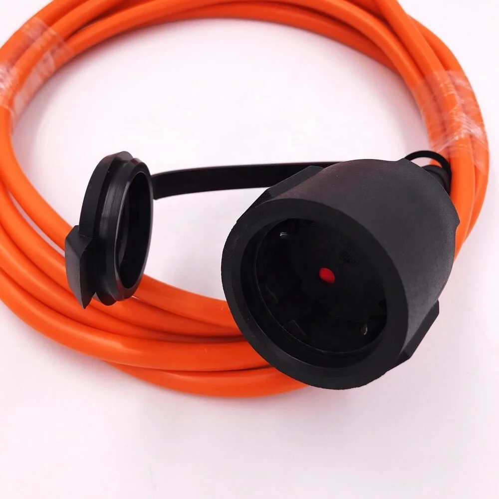 16A Power Cord European/German Plug to CEE 7/7 Euro Female Schuko Socket Power Extension cord Power Cable H07RN-F