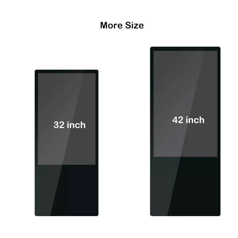 HD Smart Commercial Lcd Touch Screen Advertising Player Floor Stand Signage LCD Display Digital Advertising Screen Equipment