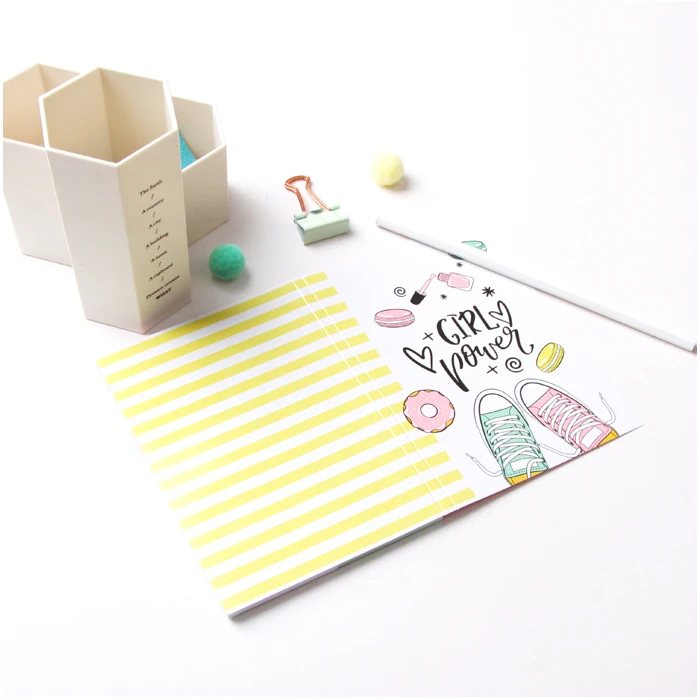 custom coloring self adhesive new design cute sticky notes booklet note set multi list book