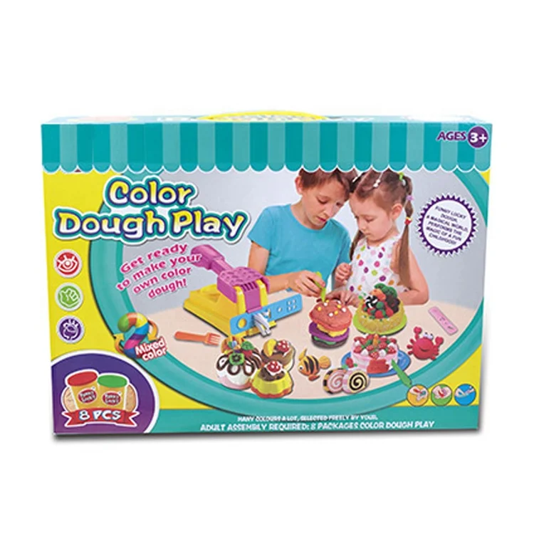 NEW Arrivals 8pcs Colored Clay Set Cheap China Diy Clay Game Kit OEM/ODM Kids Toys 2023