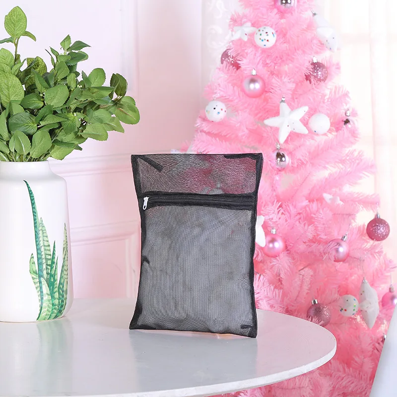 Оптовая продажа, мешок для стирки белья для домашнего использования, черный сетчатый мешок для стирки бюстгальтеров, блуз