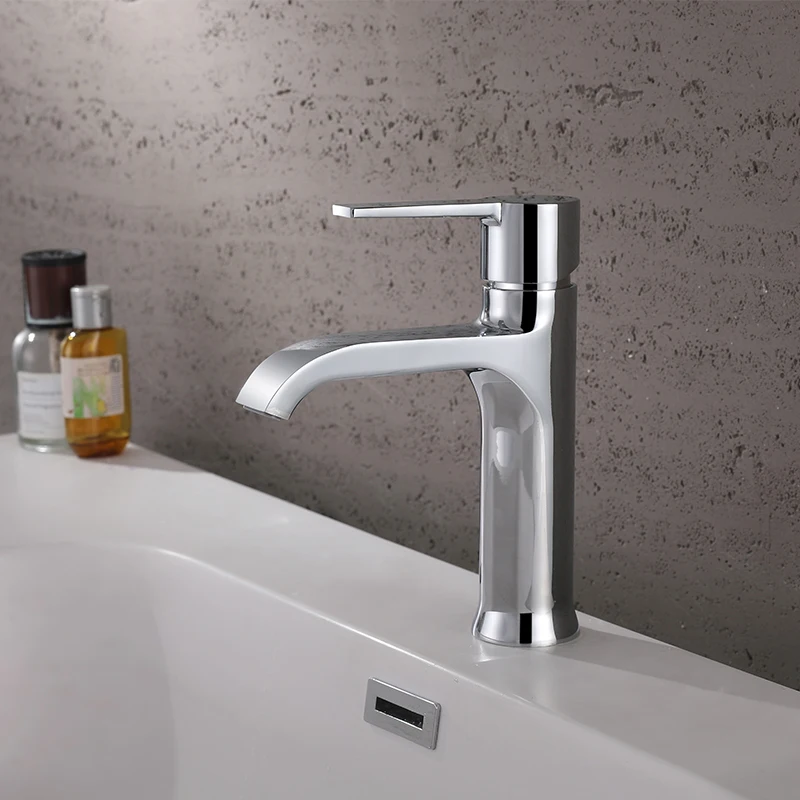 Antique Style Single Switch Zinc Alloy Basin Faucet Dual Handle with Plastic Valve Core for Bathroom and Toilet Modern Design