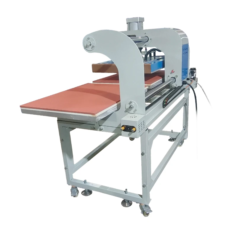 Factory Directly Sale Double Station Fully Automatic 60*80 Pneumatic Flat Heat Press Machine 60Cm X 80Cm