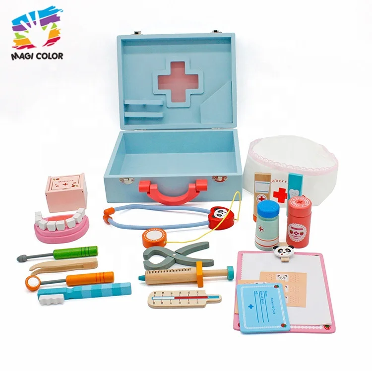 Toy Ready To Ship kids educational wooden doctor toys for preschool W10D012