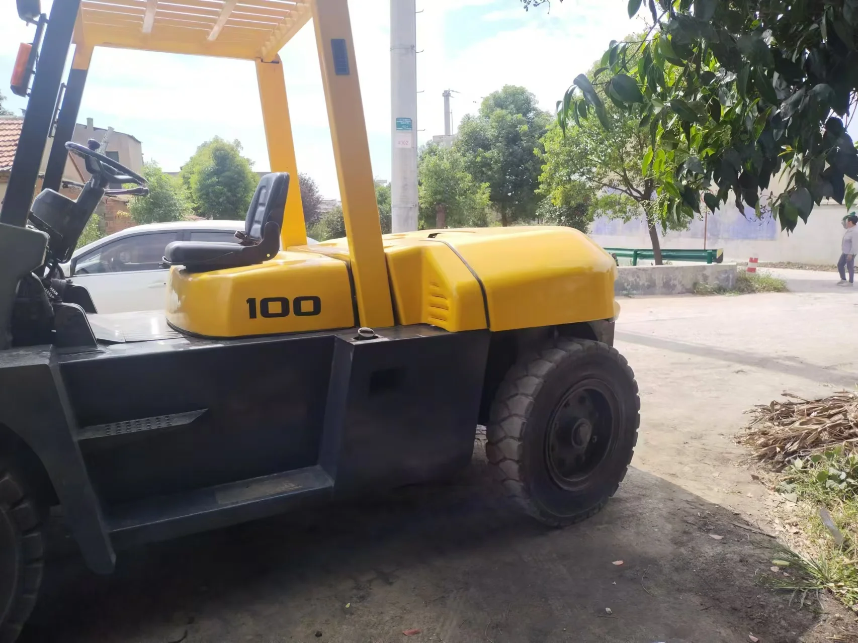 10 тонн хорошее состояние дешевые tcm fd100 вилочный погрузчик б/у вилочные погрузчики для продажи с высокой стоимостью