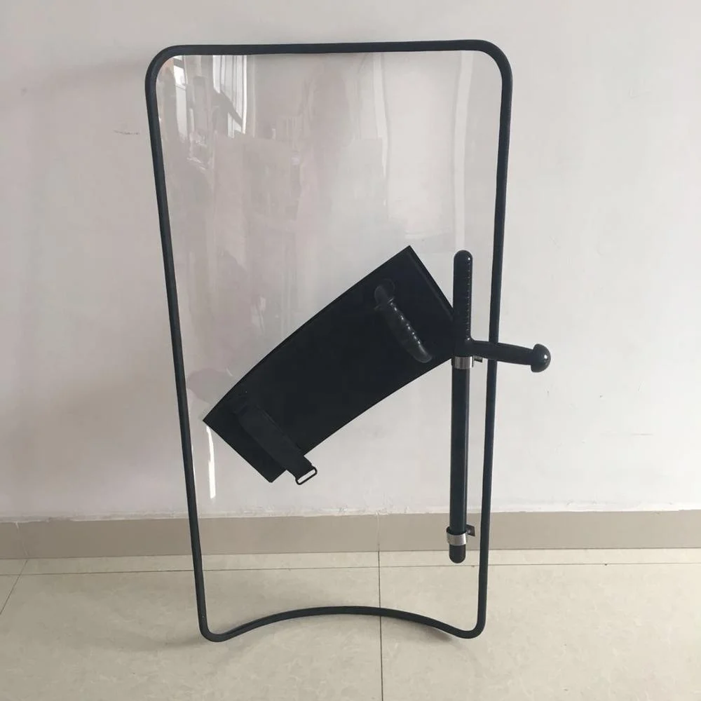 1100*600*4mm transparent anti riot shields with rubber cover