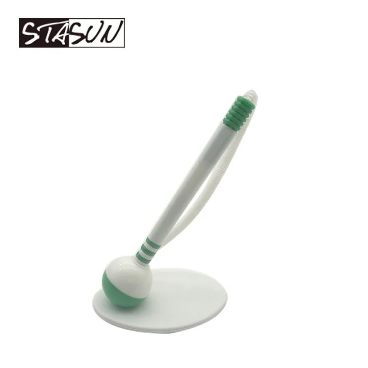 STASUN Classic Promotional Plastic Standing Counter Table Desk Ball Pen For Office School bank hotel
