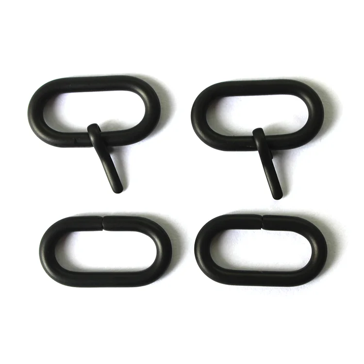 custom 304 stainless steel watch strap buckle 18mm loop buckle clasp for silicone rubber watch bands