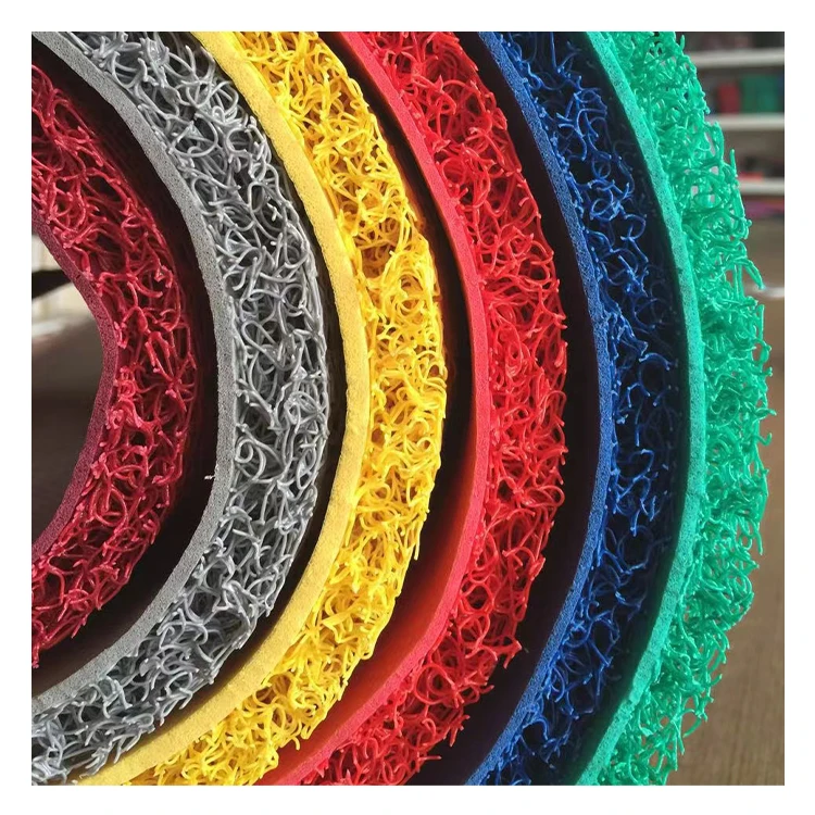 TaiFo China wholesale vinyl carpet roll color printed Plain Embossed PVC Coil Door Mat