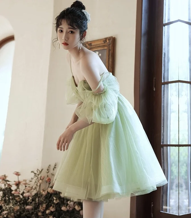 Wholesale Camisole Yarn mesh Corset Short Evening dress Adult dress Bridesmaid Dresses