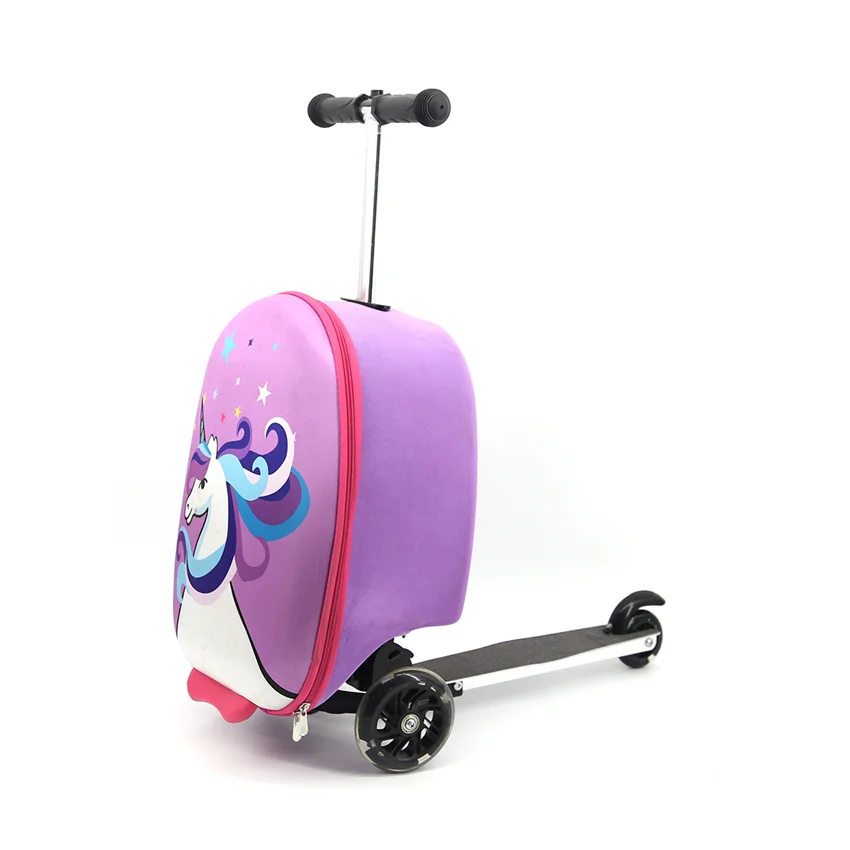 Yongkang pro three wheel child suitcase scooter child/senior multifunction children scooter/3 wheel bag scooter for kids