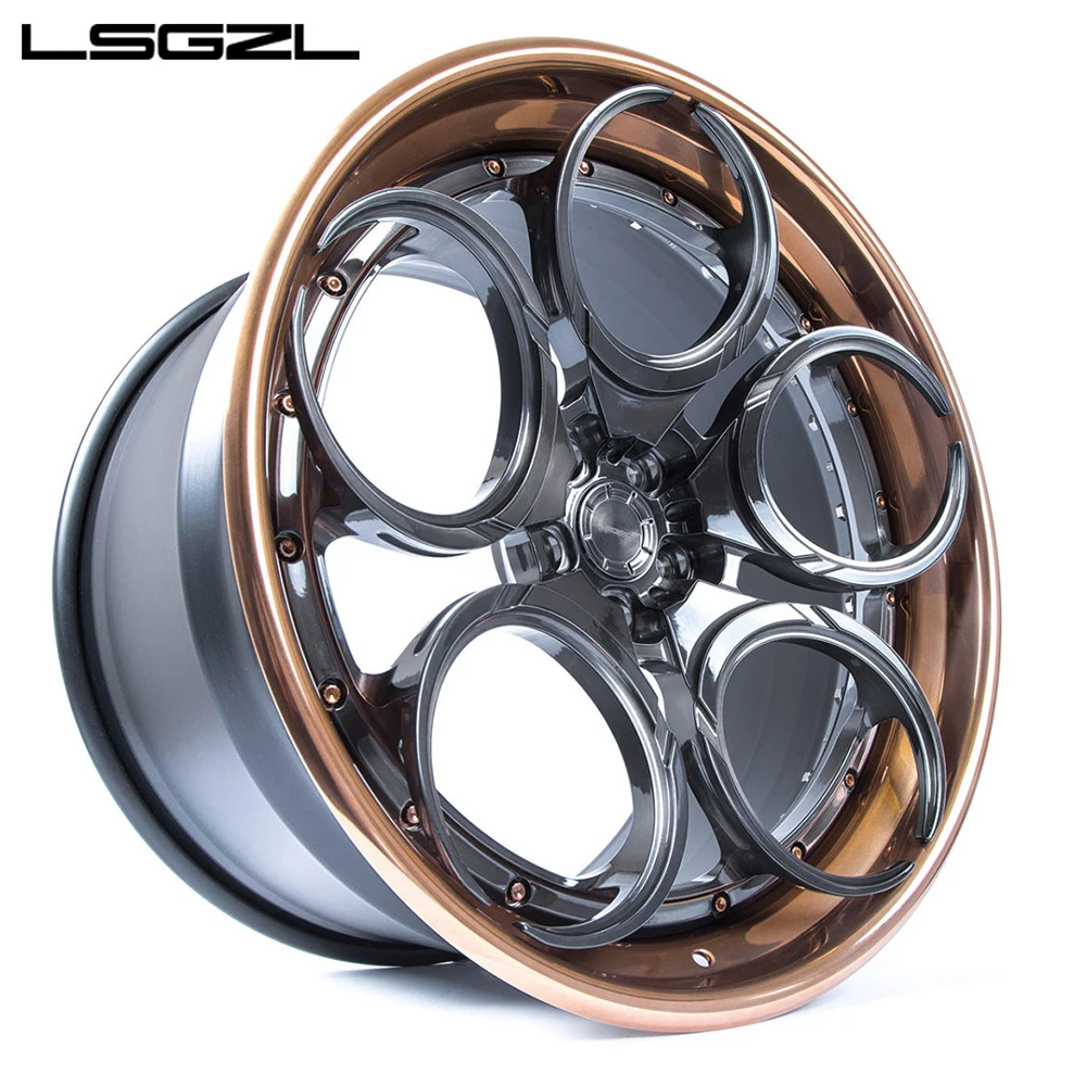 LSGZL custom forged alloy wheels passenger car rims for McLaren  Corvette Range Rover X5X6X7 modified custom Lamborghini