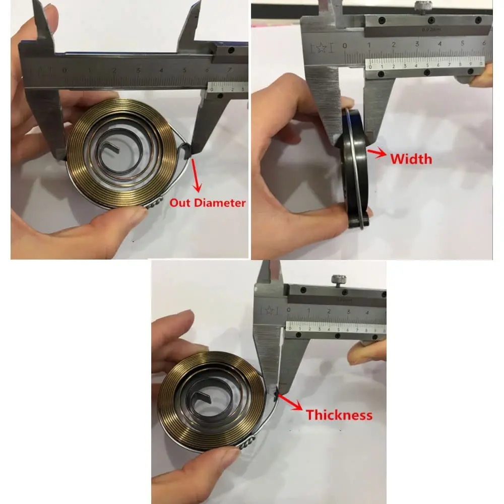 Spiral Flat Wire Coil Torsion Spring Constant Force Extension Springs Stainless steel constant force spring