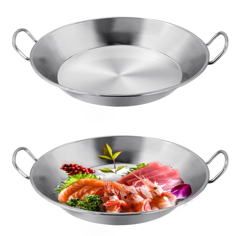 DaoSheng экономичный барбекю для приготовления пищи на открытом воздухе из нержавеющей стали композитная Нижняя сковорода паэльи