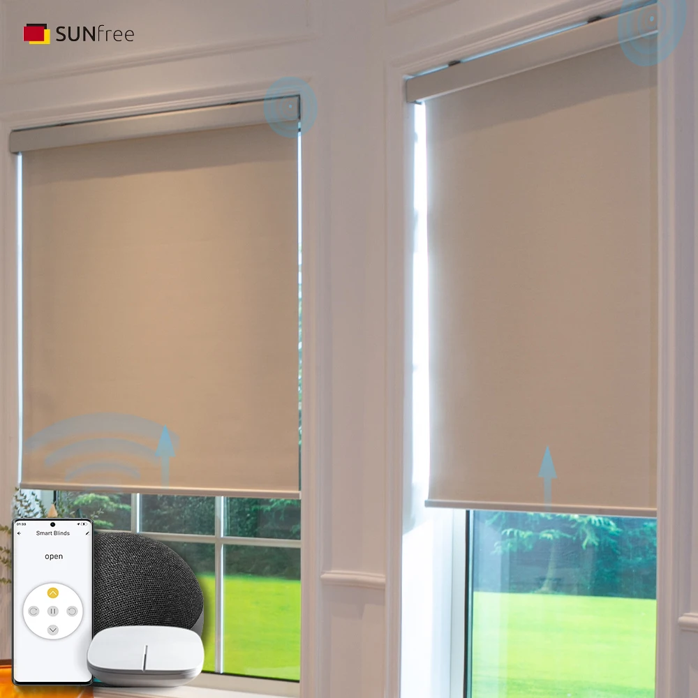 Sunfree Smart Tuya для управления приложением роликовые шторы моторизованные Cortina китайские оконные жалюзи работают с Google Home Windows