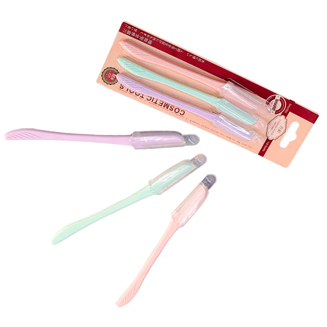 Оптовая продажа модные бровей Триммер комплект одежды из 3 предметов для женщин бровей Бритва триммер бритва