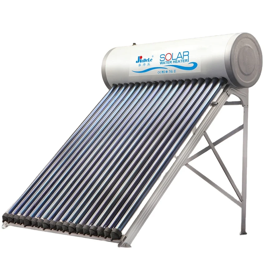 JIADELE solar water heater system 150L-300L compact Heat Pipe calentador de agua Aluminum alloy pressurized solar water heater