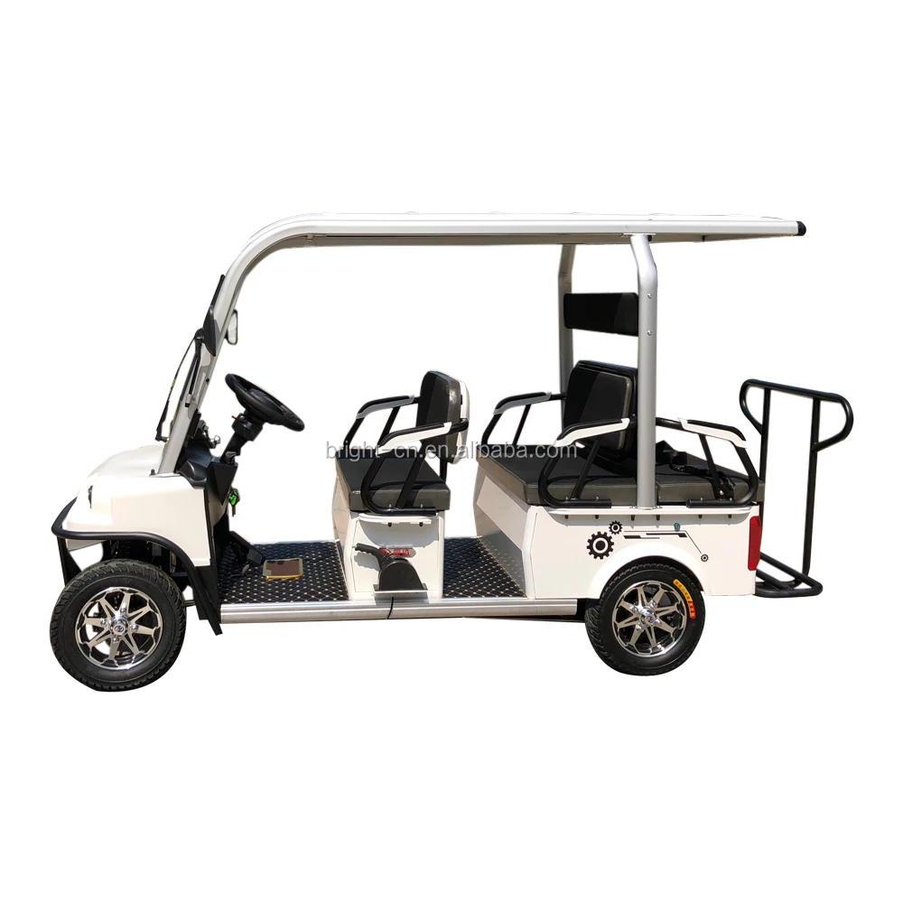 China CE Tourism Electric Sightseeing 4-Wheel Luxury Golf Cart 6-Passenger 48v Battery Voltage Battery Operated Electric Scooter