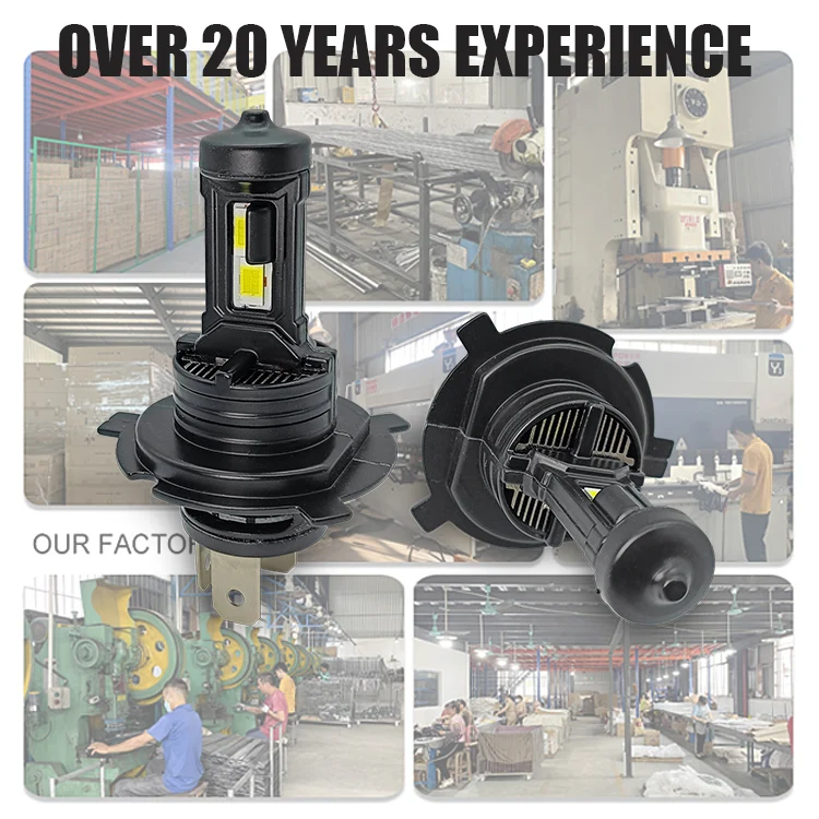 OEM Universal Car SUV Truck 80w 4000lm Plug and Play H4 Ultra Bright High Low Beam LED Headlight Bulb