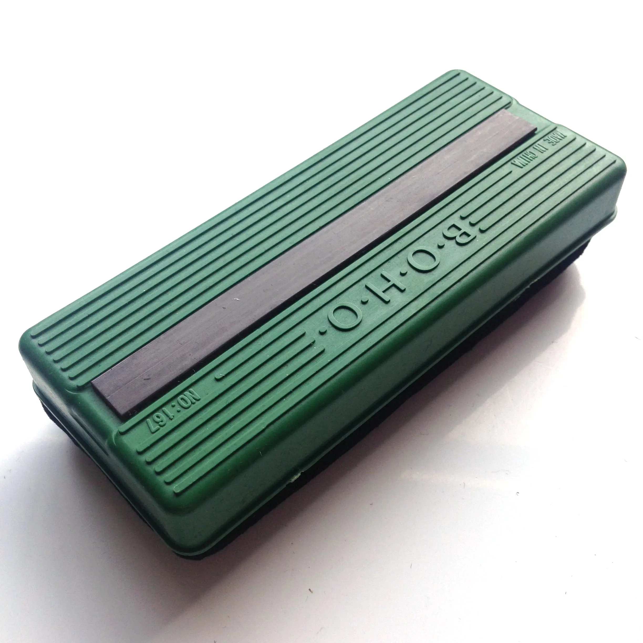 high quality plastic material retangular shape magnetic marker board eraser with magnetic stripes