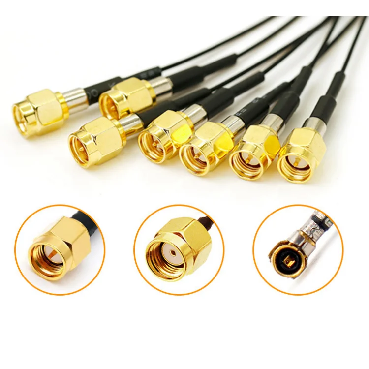 Coaxial Cable 50ohm 70ohm RG174 RG59 RG6 RG8 RG11 RG213 RG214 RG58 SMB SSMA TNC BNC UHF N F Coaxial Connector RP-SMA Cable