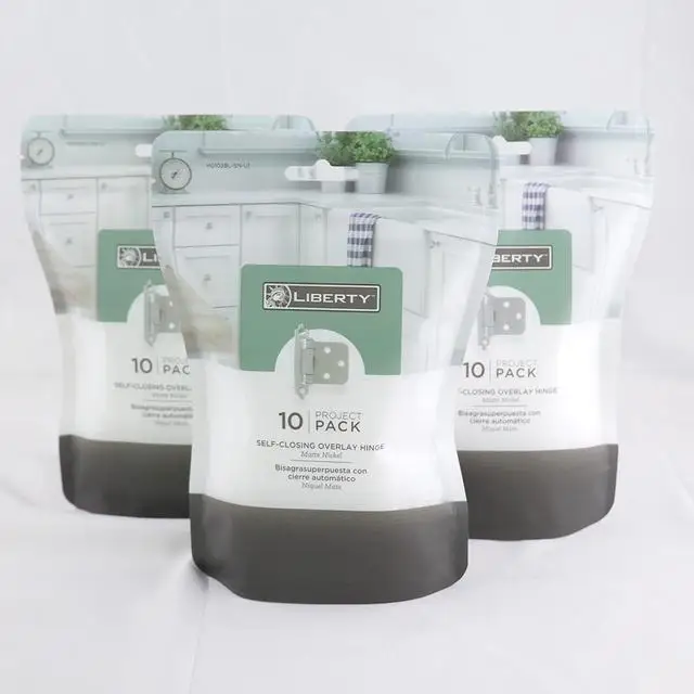 zip lock jungle matte black zipper packaging plastic transparent zipper lock frosted zipper bag Hardware packaging bags