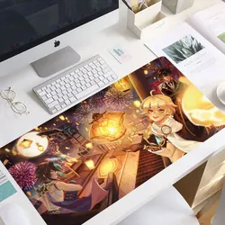 Genshin Impact 90x40cm Large Mouse Pad Gaming Accessories PC Laptop Gamer Mousepad