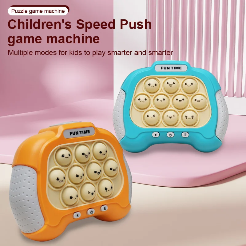 Bubble Pop Handheld Stress Relieve Quick Pop Push It Electronic Pop It Game Machine Fidget Toys for Kids