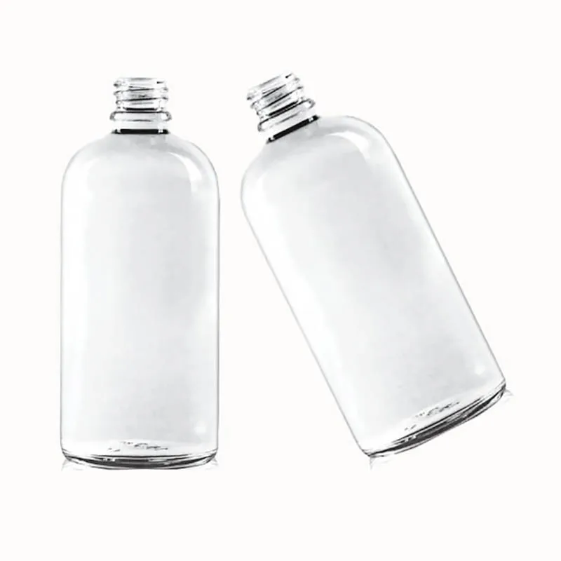 16 OZ Amber Boston Round Glass Bottle Beverage Water Glass Bottle With Screw Cap