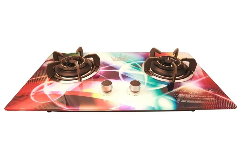 indian digital/ceramic printing gas stove cooktop glass