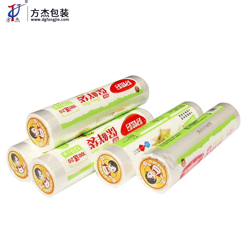 Environment Friendly Cling Food Wrap Reusable Silicone Fresh Keeping Food Wrap Accept Customized PE Stretch Film