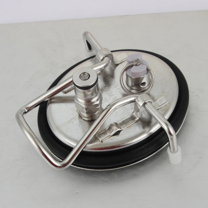 stainless steel 304 Cornelius Keg Lid New Replacement Beer Barrels Lid with release valve Corny soda Keg Lid
