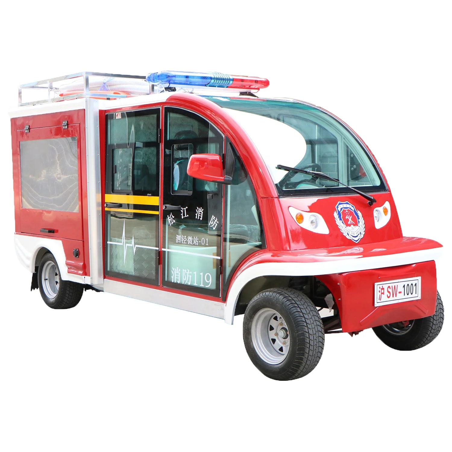 Customization Flexible 4*4 Electric Car Mini Fire Truck with 500L Water Tank