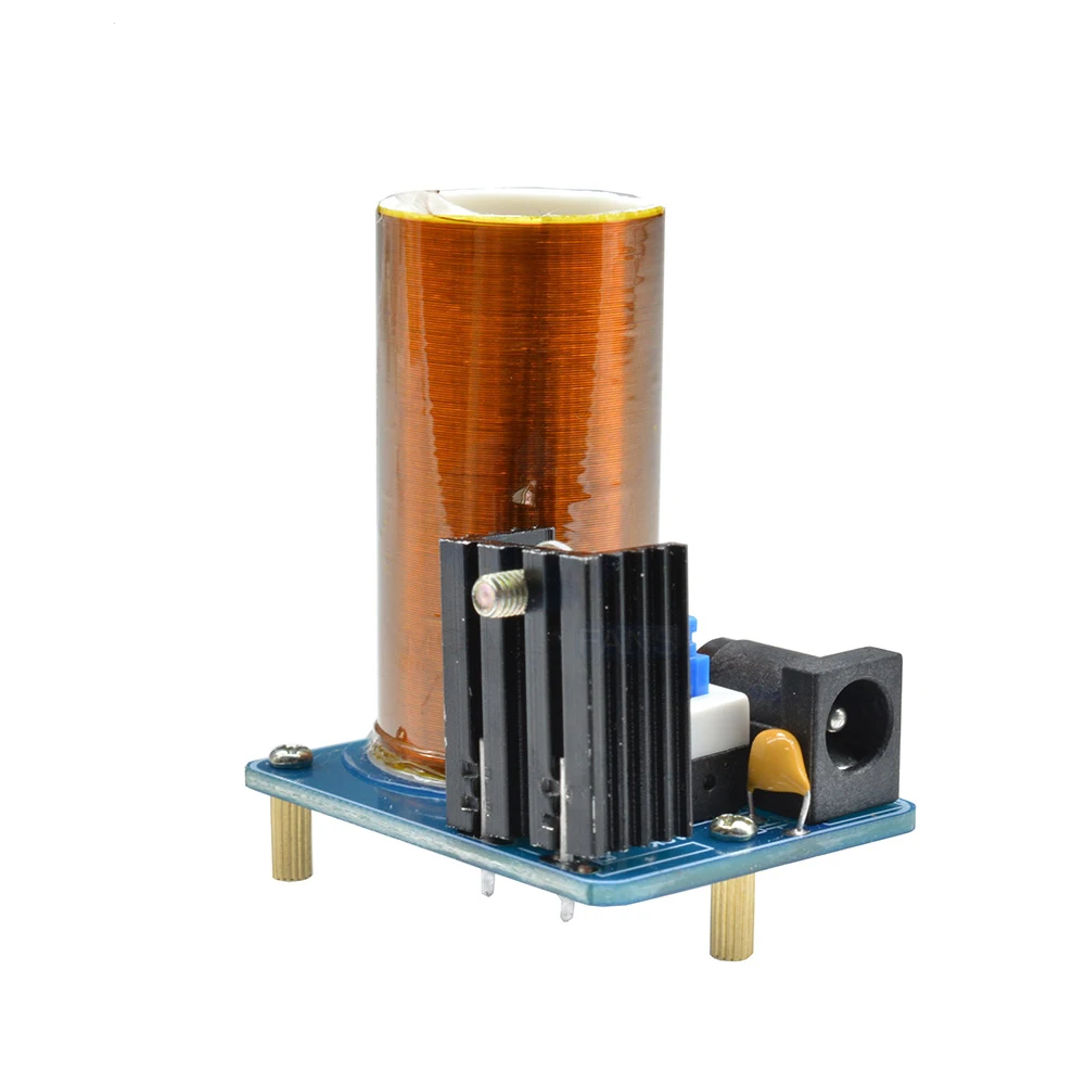 BD243 Mini Tesla Coil Kit Magic Props Empty Lights Technology Electronics DIY BD243C