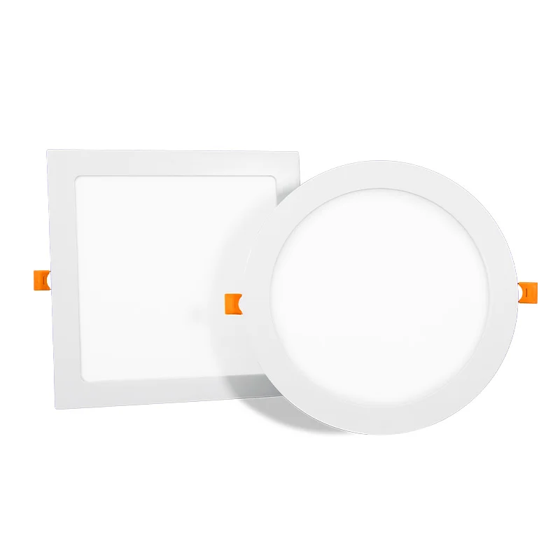 Hot Sale Cheapest Price OEM ODM SMD 24v DC 12W 15w 18W 24w Recessed Ultra Slim Ceiling Round Square LED Panel Light