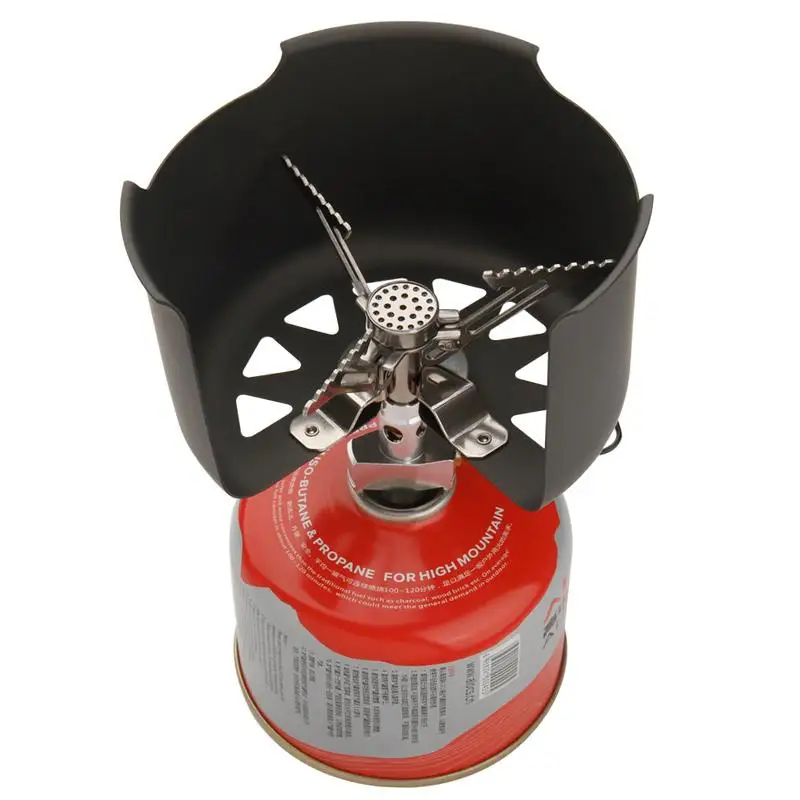 Super Lightweight Mini Pocket Outdoor Cooking Burner Folding Camping Gas Stove 3000W