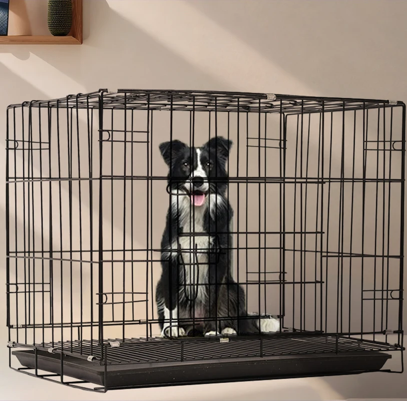Dog cage Teddy small dog indoor home with toilet separation Medium dog Corgi Large pet cat cage