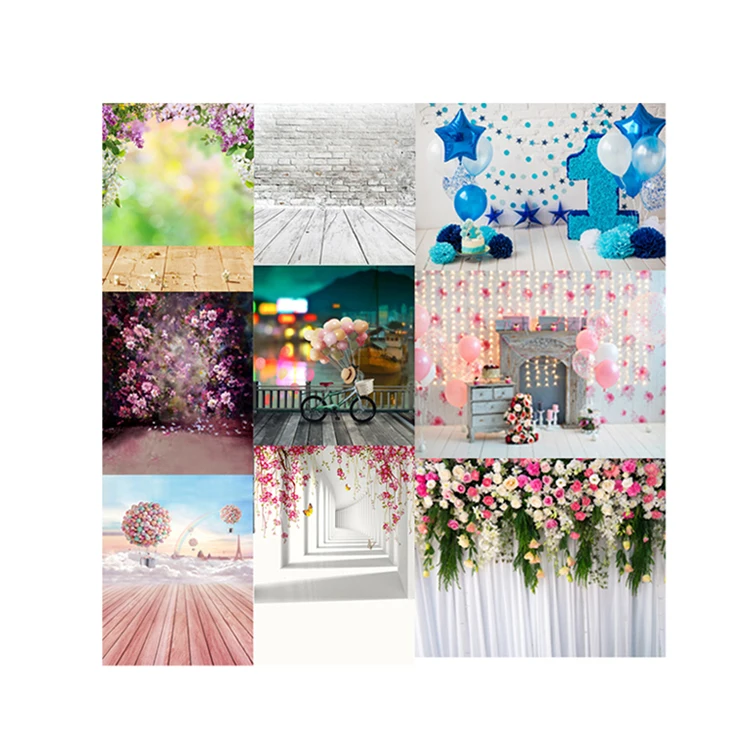 Custom Flowers Floor Photography Backdrop Wedding Bridal Shower Photo Video Studio Seamless Background 6*9ft